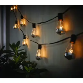 12300-19 Hampton Bay 11 Ft. Indoor/outdoor Plug-in Incandescent 10 Bulb String Light Silver Bottom