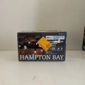 2418j2-3 Hampton Bay 12-light Led 24 Ft Indoor/outdoor String Light S14 Filament Bulb