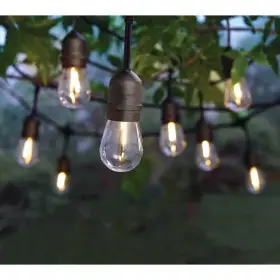 Hampton Bay 445033294263 12-light 24 Ft. Plug-in Indoor/outdoor Edison String Light With S14 Single Filam