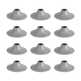 C7990 Hampton Bay 6 Inch Silver Light Bulb Shade For Outdoor String Lights 12-pack