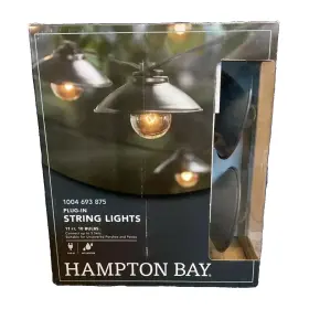 Nxt-2336 Hampton Bay Indoor/outdoor 11 Feet 10 Bulb Plug In Canopy String Lights New