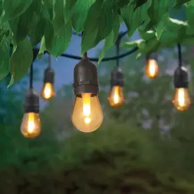 Sl12-6 Hampton Sl12-6/flame/v1/hd Bay 6-light 12 Ft. Indoor/outdoor Plug-in Led S14 Flame Effect String Li