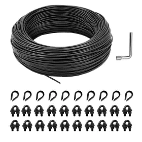 Hannger 740628701117 String Light Hanging Kit Globe Lights Suspension With 3/16 Inch 100ft B