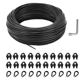 Wrs-30m3mmb-32 Hannger String Light Hanging Kit Outdoor Globe Lights Suspension With 100ft