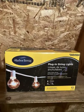 Harbor Breeze 080629705005 28-ft 25-light White-incandescent Plug-in Bulbs String Lights