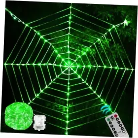 Cxt020 Hengshuilangminghuanbaokejiyouxiangongsi 3.6 M Giant Round Net Lights With Remote Control 184 Led Halloween B-green