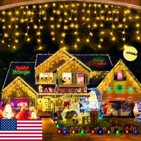 B0fjlpgysb Hezbjiti 400 Led 33ft Outdoor Christmas Fairy String Lights 8 Modes