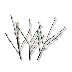 Holiday Bright Lights 878938008876 Gabriel Led Twig Branches 60 Indoor/outdoor - 3 Warm White/red/green