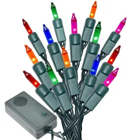 Mic140 Holiday Essence Mic140/2s 140 Multi-color Musical Christmas Lights 25 Songs 8 Functions 31.2 Ft Length
