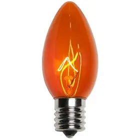 Holiday Light Depot 618020327528 25 Pack C9 Christmas Replacement Bulbs For Indoor And Outdoor Orange