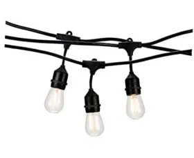 Holiday Lighting Outlet 680912055000 Led Outdoor Patio Lights 46-foot Hanging