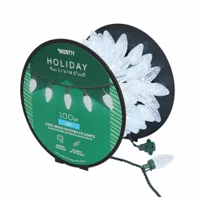 6029711 Holiday Living 100 Faceted C9 Led Christmas Lights Indoor Outdoor Multicolor
