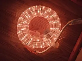 346-2455 Holiday Time Lighting Flexible Rope Light Strings Clear New Indoor Outdoor