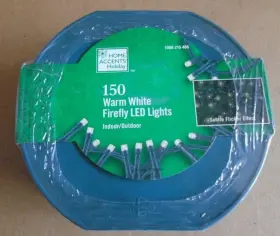1006215466 Home Accents Holiday 150 Led Firefly Warm White Light String On Hose Reel Nib