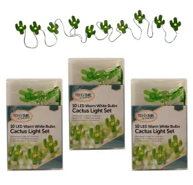 Home And Garden 737078120575 Cactus Mini Led Light Sets 3 Pack 3.6 Ft Long 10 Each Warm