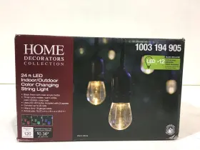 1003194905 Home Decorators Collection 12-light 24 Ft. Led String Light With Color Change Bulbs 1003194905 Home Decorators Collection 12-light 24 Ft. Led String Light With Color Change Bulbs