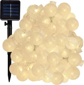 Solarair100ww Hometown Evolution Inc. Solar Powered Air Bubble String Lights - 100 Led Warm W