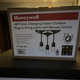8461774288 Honeywell Led Color Changing Plug-in String Lights 48ft 15-light Remote