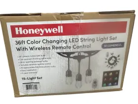 Honeywell 884617743112 New 36ft Led Color Changing Commercial Indoor/outdoor String Lights Honeywell 884617743112 New 36ft Led Color Changing Commercial Indoor/outdoor String Lights