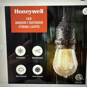Rnab089679fln Honeywell 48ft 15 Bulb Led Patio String Lights Commercial Grade Waterproof Rnab089679fln Honeywell 48ft 15 Bulb Led Patio String Lights Commercial Grade Waterproof