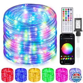 B0fcsd2jt5 Hozplex 99ft Rope Lights 300 Led Outdoor Waterproof String Light Remote App Cont