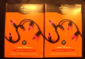 Hyde And Eek 764878854522 2 Boxes 100 Mini Lights Purple 20 Indoor/outdoor Nib Free S/h