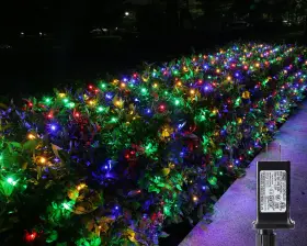 B0f1y8bswz Ibaycon 4x6ft Christmas Net Mesh Lights 2-pack 8 Modes Timer Waterproof