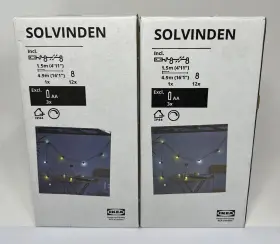 305.705.98 Ikea Set Of 2 Solvinden Led Multicolor String Lights Outdoor