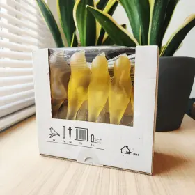 502.661.01 Ikea Retired Solvinden Solar Powered Bird String Lights - Frosted Yellow