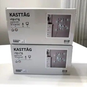 605.525.69 Ikea Lot Of 2 Nib Kastt G Led Color Changing String Lights With 12 Outdoor