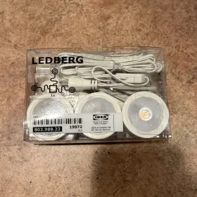 802.988.22 Ikea Ledberg 3 String Lights New In Box 19972