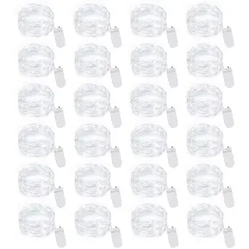 B0b19wfmpm Ineximun 24x Led Fairy Lights 7ft 20led Mini String Battery Operated