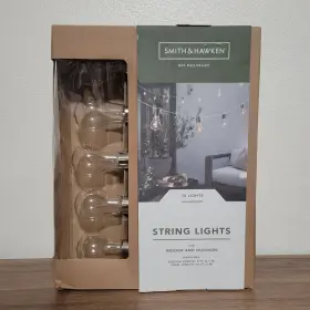 Intertek 028208859800 Smith And Hawken String Lights 10 Ft Indoor Outdoor Edison Bulbs