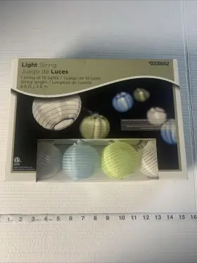 05547 Intertek 10 Pack Indoor Outdoor String Lights 2012 Gemmy Multicolor Model #05547