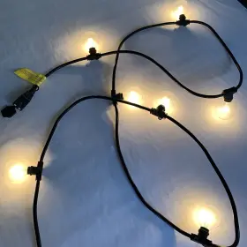 810054 Intertek Bulbrite Decorative Outdoor String Light 14 10 Sockets Clear Candelabra