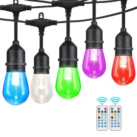 Ipstank 740939509587 Outdoor String Lights 96ft Color Changing Patio Light