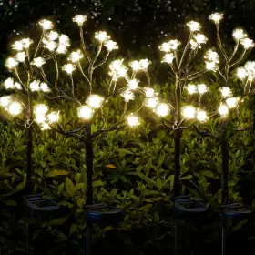 Iuee-0079 Iueecen Solar Decorative Lights - 4pack 80led Rose Flower For Outside Y