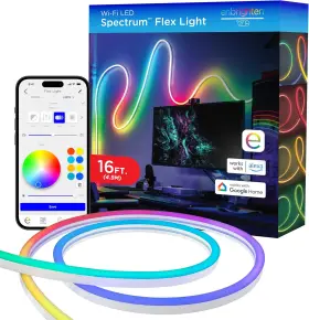83254-t1 Jasco Products Company Enbrighten Vibe Spectrum Smart Indoor Flex Light Color Changing Rgbwic Leds Wit