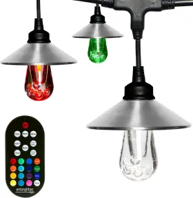 43382 Jasco Products Company Llc Enbrighten Seasons Led Warm White And Color Changing Caf Lights With Stainless St