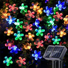 B0gd7jwfc3 Jedavai Solar String Flower Lights Outdoor 2 Pack 200 Led 80ft Multi-color Christmas Fai