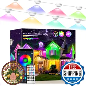 B0fkyp9bh8 Jeryyen Permanent Outdoor Lights 350ft Rgb Ic String App Control Ip67 Wat