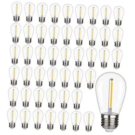 Jl003 Jialin E-commerce 48 Pack S14 Led String Light Bulbs 1w Shatterproof And Waterproof 48pack