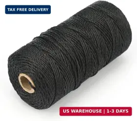 Uss02930 Jijacraft 426 Feet Nylon Twine #36 Bank Line-black String 2mm-100% Black Ny