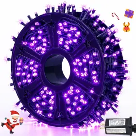 B08yj1yxg7 Jmexsuss 500 Led Purple Christmas Lights 173ft 8 Modes Outdoor Waterproof Green