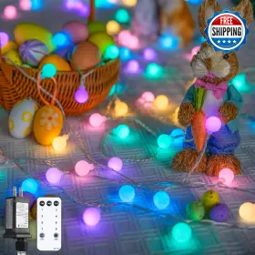 B0cphtxpht Jmexsuss 100 Led Connectable Globe String Lights 33ft Multicolor Fairy Indoor