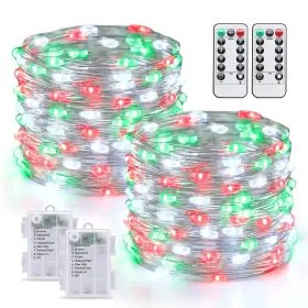 B0d32v2kp5 Jmexsuss 2-pack 200 Led Christmas Fairy Lights Battery Operated With Remote 66ft