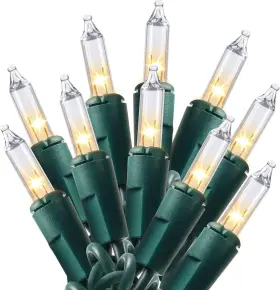 Ss100  Joyin Inc Ss100/2f Joiedomi Clear Christmas Lights Outdoor 100 Count 21.5ft Tree
