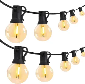 Jozuttow 313025272247 25ft Outdoor String Lights Globe Patio Lighting With G40 Shatterproof Bulbs