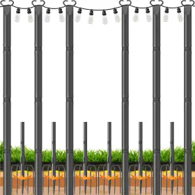 B0fcs7cwtl Jytobn String Light Poles 6 Pack For Hanging Outdoor Lights With Fo