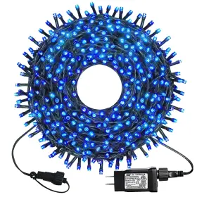 B096ljxj75 Kemooie 300 Led Outdoor Christmas Lights 99ft 8 Modes Green Wire Fairy